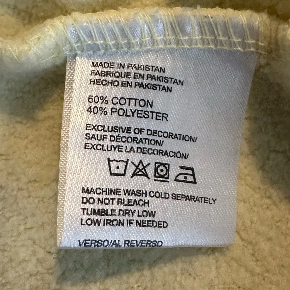 U.S. Vintage | Pale Yellow Tybee Island Pullover Sweatshirt Sz M EUC - Picture 4 of 7